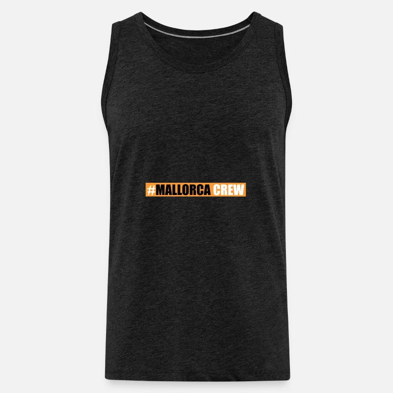 Mallorca Crew - Männer Premium Bio Tank Top - Anthrazit