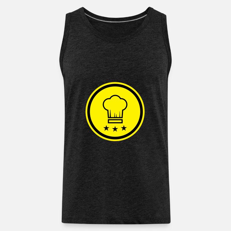 Kochmütze Koch - Männer Premium Bio Tank Top - Anthrazit