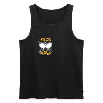 Einen alten Mann Tischtennis Tischtennisspieler - Männer Premium Bio Tank Top - Anthrazit - Vorne - AI Model Male 185 dark (185cm)