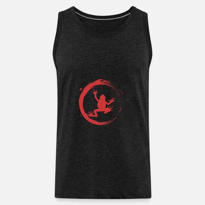 Frosch - Männer Premium Bio Tank Top - Anthrazit