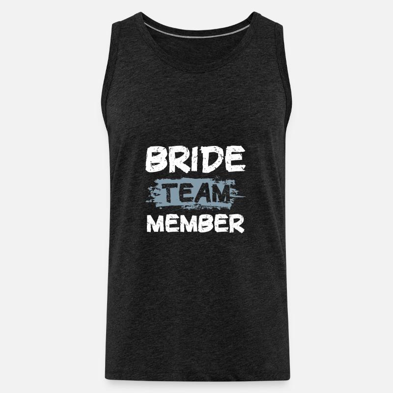 Bride Team - Männer Premium Bio Tank Top - Anthrazit