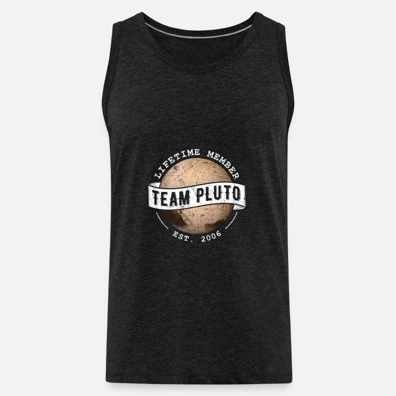 Team Pluto Geschenk - Männer Premium Bio Tank Top - Anthrazit