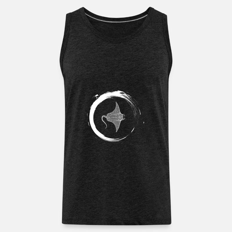 Rochen - Männer Premium Bio Tank Top - Anthrazit