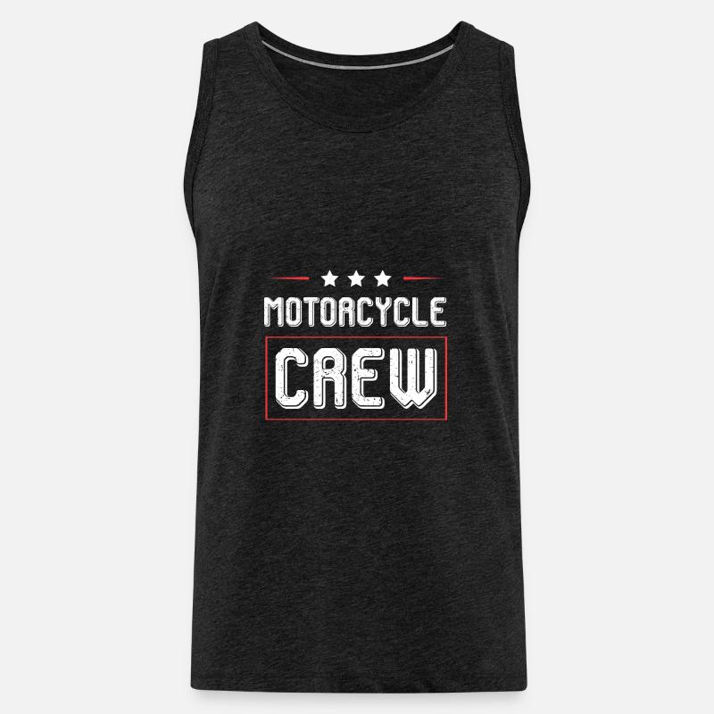 Motorcycle Crew - Männer Premium Bio Tank Top - Anthrazit