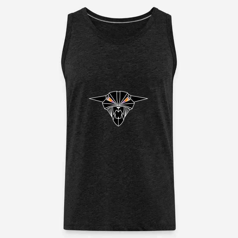 BIONIC DEVIL CAT - Débardeur bio Premium Homme - charbon