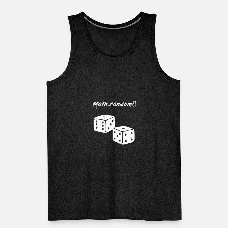 Zufall Math.random() Würfel Programmierer Männer Premium Bio Tank Top