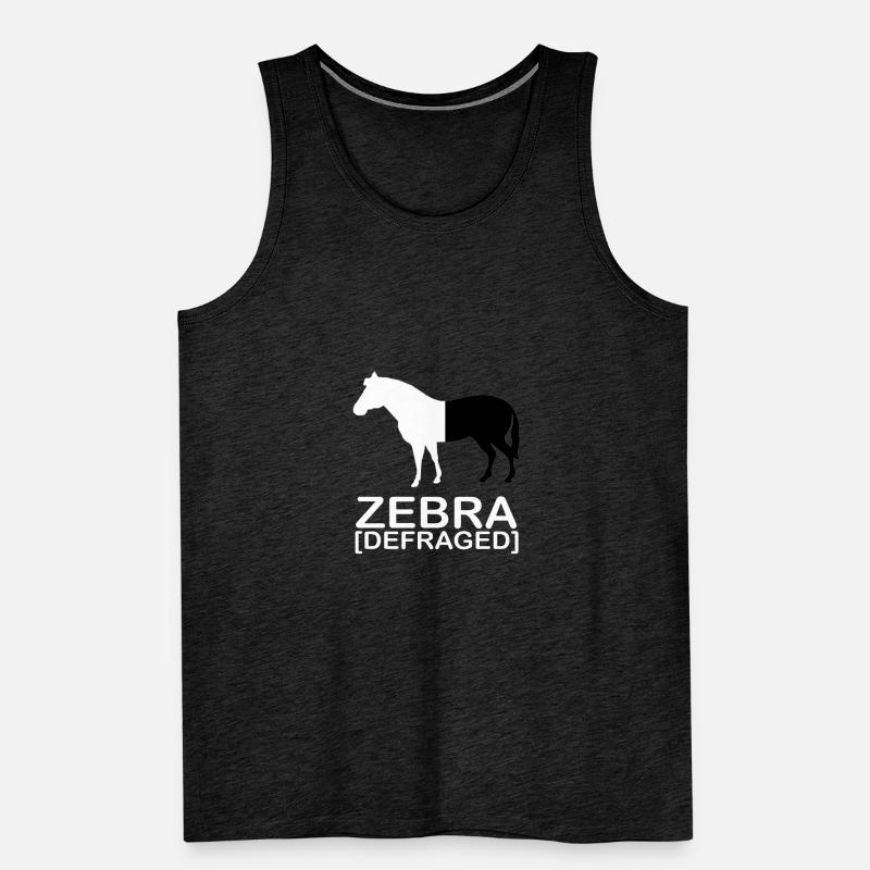 Zebra [defraged] | IT | Computer | Nerd | Geek Männer Premium Bio Tank Top