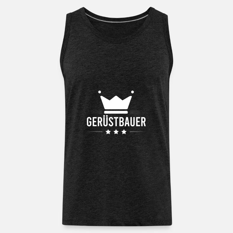 Gerüstbauer Beruf - Männer Premium Bio Tank Top - Anthrazit