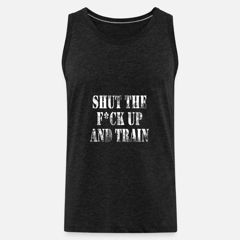 Training - Männer Premium Bio Tank Top - Anthrazit