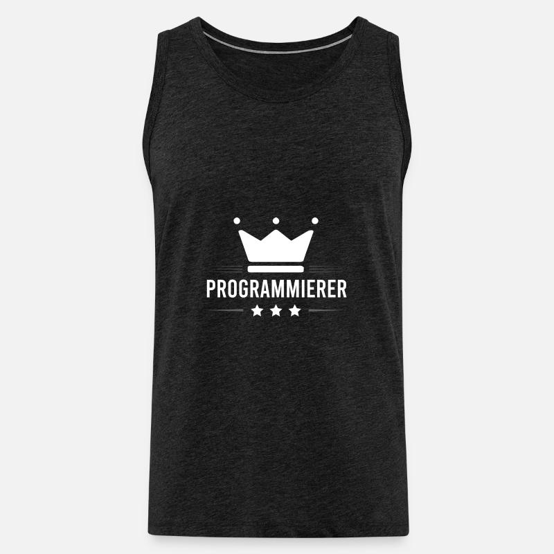 Programmierer Beruf - Männer Premium Bio Tank Top - Anthrazit
