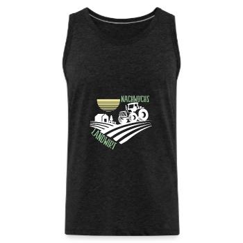 Traktor Nachwuchs Landwirt Landwirtschaft Geschenk - Männer Premium Bio Tank Top - Anthrazit - Vorne - AI Model Male 185 dark (185cm)