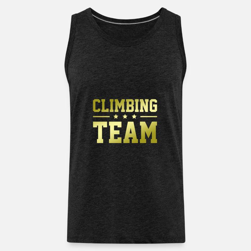 Climbing Team - Männer Premium Bio Tank Top - Anthrazit