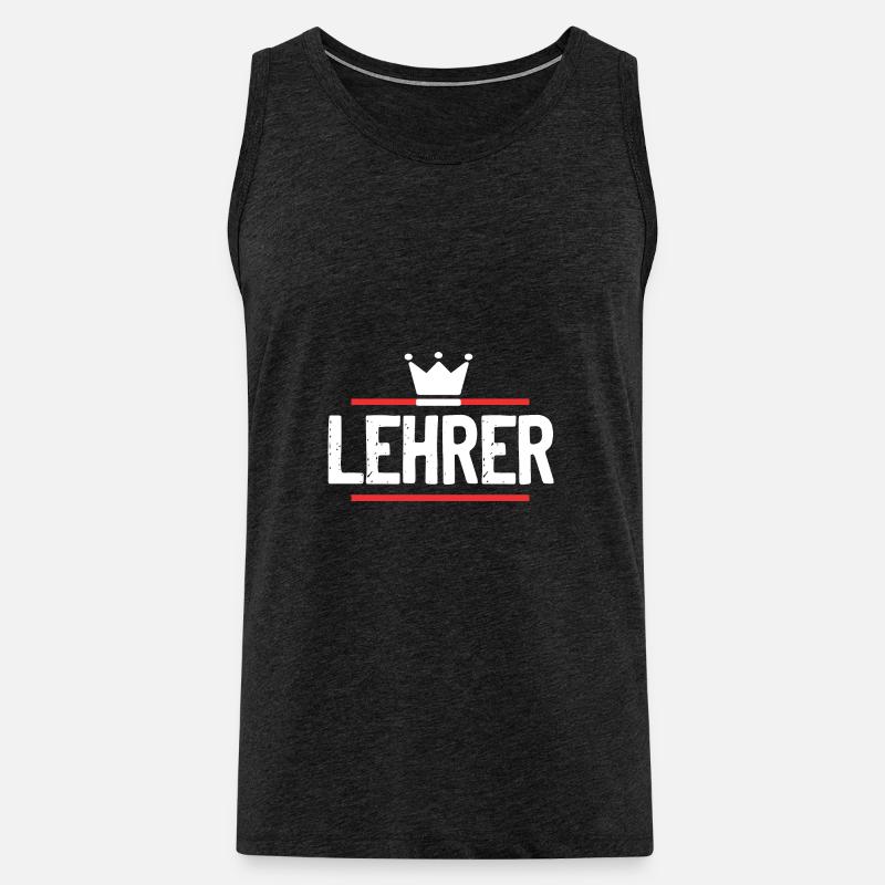 Lehrer Beruf - Männer Premium Bio Tank Top - Anthrazit