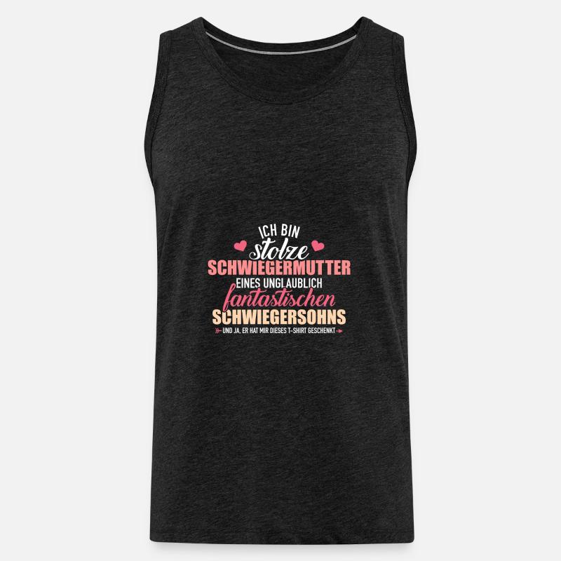 Schwiegermutter - Männer Premium Bio Tank Top - Anthrazit