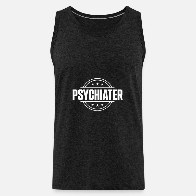 Psychiater Beruf - Männer Premium Bio Tank Top - Anthrazit