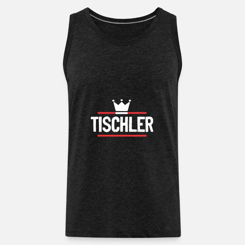 Tischler Beruf - Männer Premium Bio Tank Top - Anthrazit