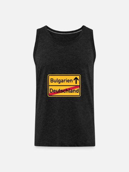 Bulgarien - Männer Premium Bio Tank Top - Anthrazit