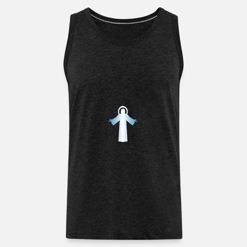 Jesus - Männer Premium Bio Tank Top - Anthrazit