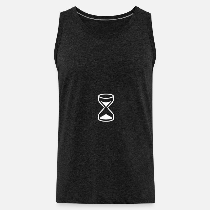 Die Sanduhr - Männer Premium Bio Tank Top - Anthrazit