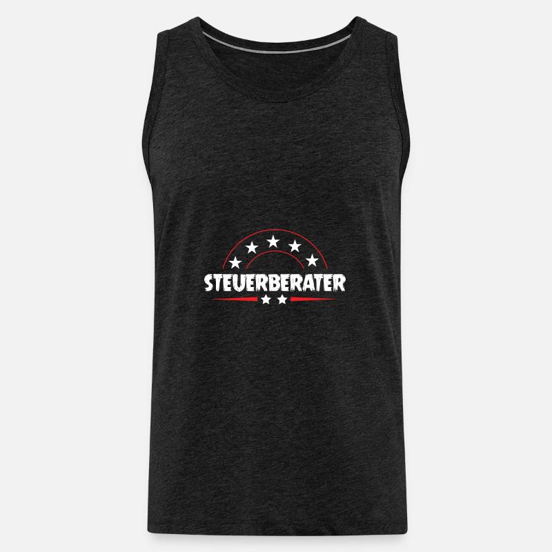 Steuerberater Beruf - Männer Premium Bio Tank Top - Anthrazit