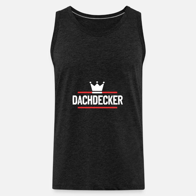 Dachdecker Beruf - Männer Premium Bio Tank Top - Anthrazit