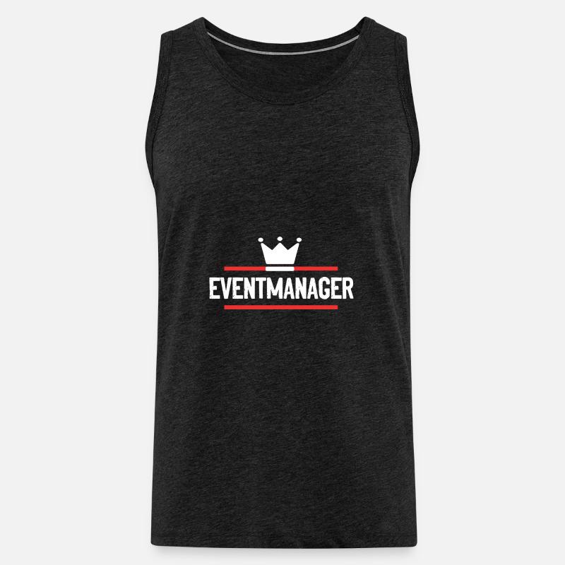 Eventmanager - Männer Premium Bio Tank Top - Anthrazit