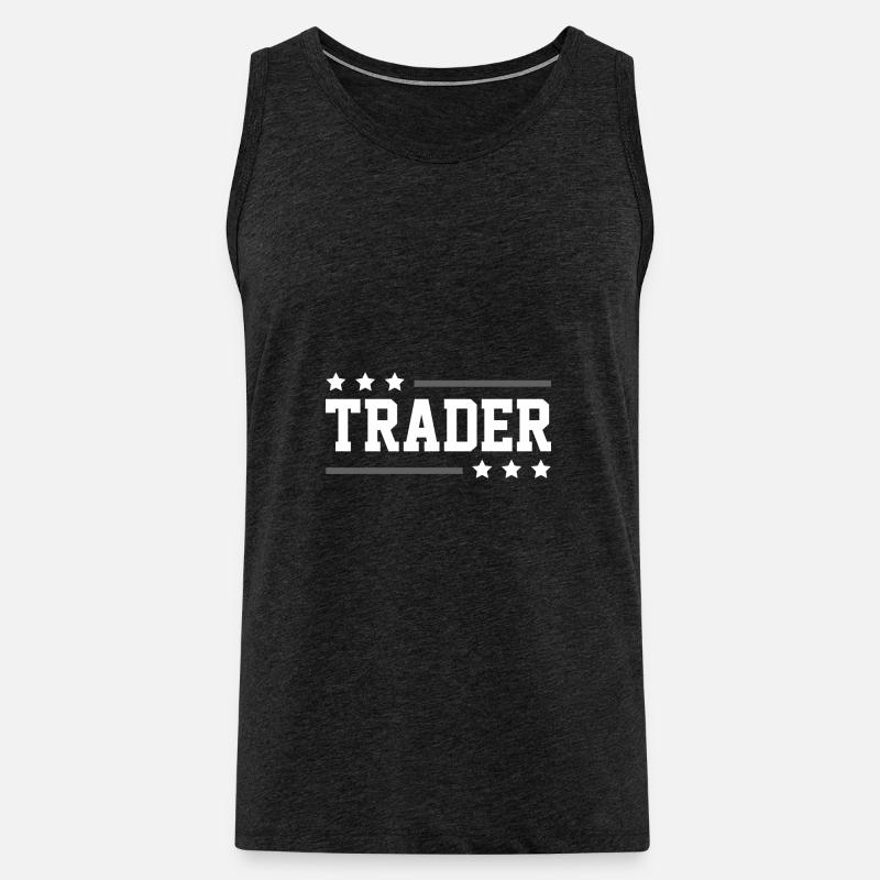 Trader Beruf - Männer Premium Bio Tank Top - Anthrazit