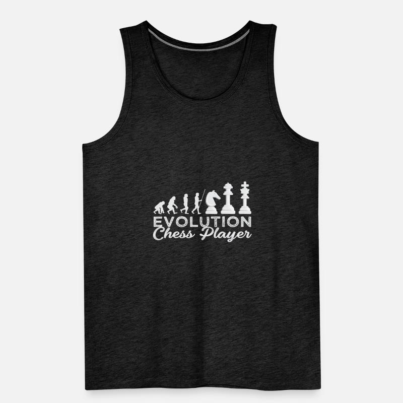 Chess Evolution Chessplayer Idea Gift Débardeur bio Premium Homme
