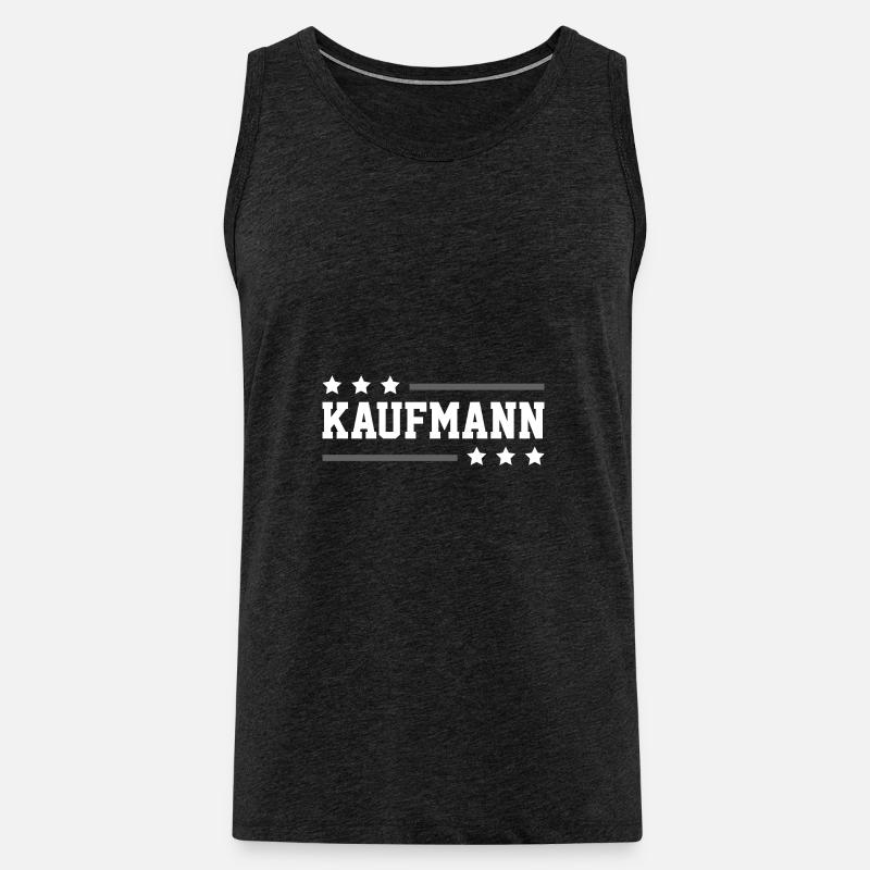 Kaufmann Beruf - Männer Premium Bio Tank Top - Anthrazit