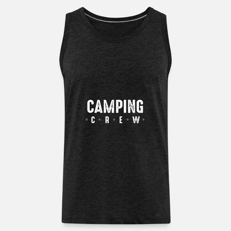 Camping Crew - Männer Premium Bio Tank Top - Anthrazit