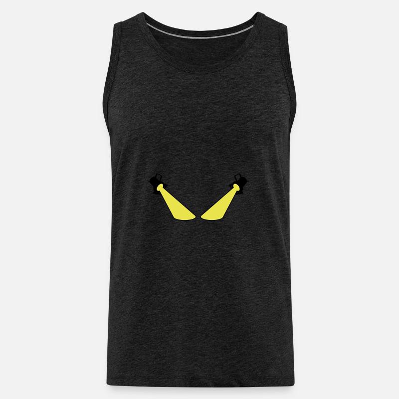 Scheinwerfer Spotlight - Männer Premium Bio Tank Top - Anthrazit
