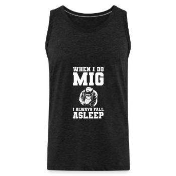Doctors Lawyers & Pipefitters Can't Weld That's - Männer Premium Bio Tank Top - Anthrazit - Vorne - AI Model Male 185 dark (185cm)