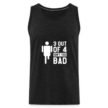 3 Out Of 4 Isn't Too Bad Amputation Leg Amputee - Men's Premium Organic Tank Top - charcoal grey - Front - AI Model Male 185 dark (185cm)