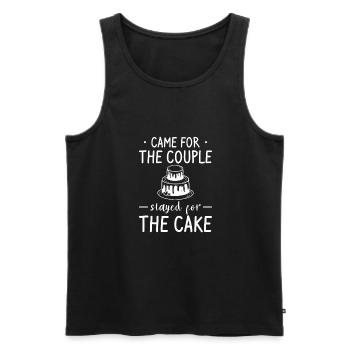 Came For The Couple Stayed For The Cake Wedding - Männer Premium Bio Tank Top - Anthrazit - Vorne - Alexander (188cm)