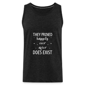 They Proved Happily Ever After Does Exist Wedding - Männer Premium Bio Tank Top - Anthrazit - Vorne - Alexander (188cm)