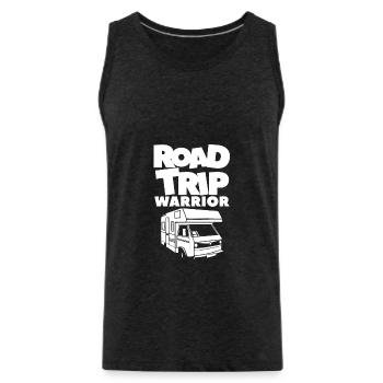 Road Trip Captain Summer Travel Adventure Lover - Männer Premium Bio Tank Top - Anthrazit - Vorne - AI Model Male 185 dark (185cm)