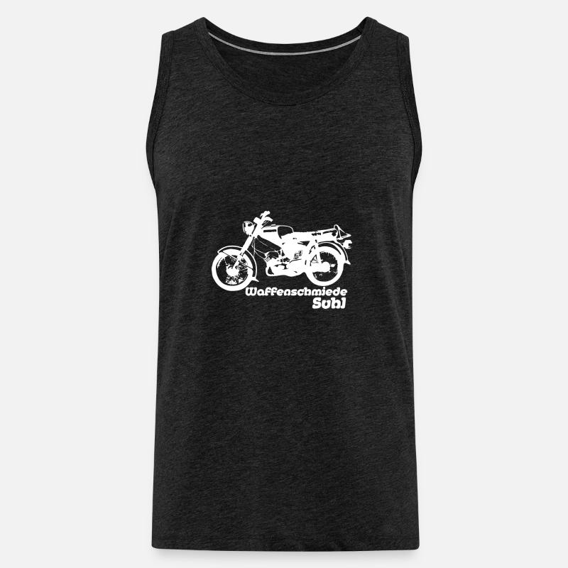 Simson S50 Waffenschmiede - Männer Premium Bio Tank Top - Anthrazit