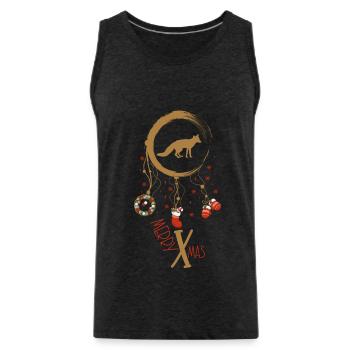 Fuchs Weihnachten Weihnachtstraumfänger - Männer Premium Bio Tank Top - Anthrazit - Vorne - AI Model Male 185 dark (185cm)
