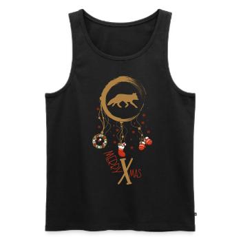 Fuchs Weihnachten Weihnachtstraumfänger - Männer Premium Bio Tank Top - Anthrazit - Vorne - AI Model Male 185 dark (185cm)