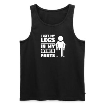 I Left My Legs In My Other Pants Amputation - Männer Premium Bio Tank Top - Anthrazit - Vorne - AI Model Male 185 dark (185cm)