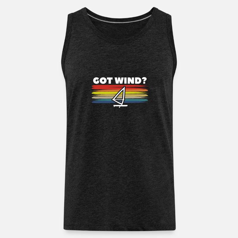 Got Wind Windsurfing Windsurfer - Männer Premium Bio Tank Top - Anthrazit
