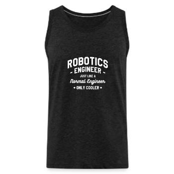 Robotik-Ingenieur wie ein normaler Ingenieur - Männer Premium Bio Tank Top - Anthrazit - Vorne - AI Model Male 185 dark (185cm)