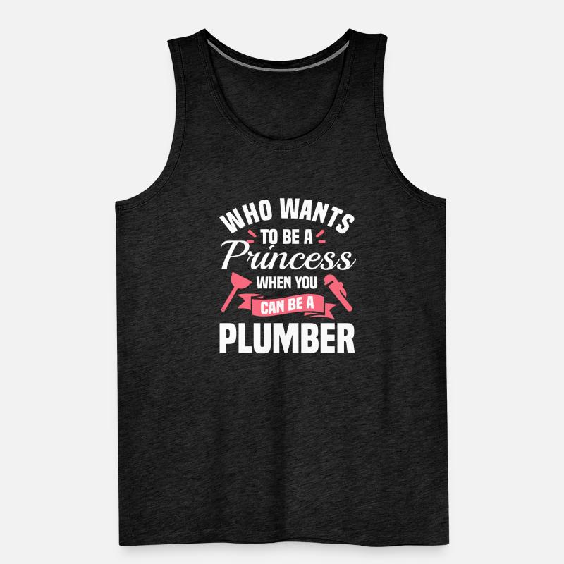 Wer will eine Prinzessin sein, wenn man eine sein kann Männer Premium Bio Tank Top