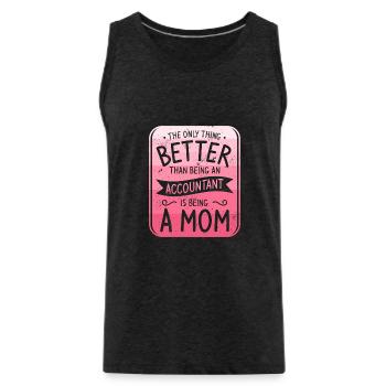 Ich bin die verrückte Reha-Krankenschwester, vor der sie dich gewarnt haben - Männer Premium Bio Tank Top - Anthrazit - Vorne - AI Model Male 185 dark (185cm)