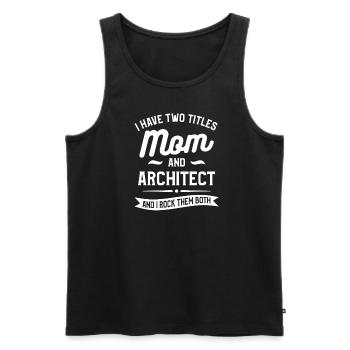 I'm The Crazy Rehab Nurse They Warned You About RN - Men's Premium Organic Tank Top - charcoal grey - Front - AI Model Male 185 dark (185cm)