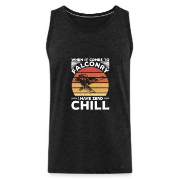 I'm The Crazy Rehab Nurse They Warned You About RN - Men's Premium Organic Tank Top - charcoal grey - Front - AI Model Male 185 dark (185cm)