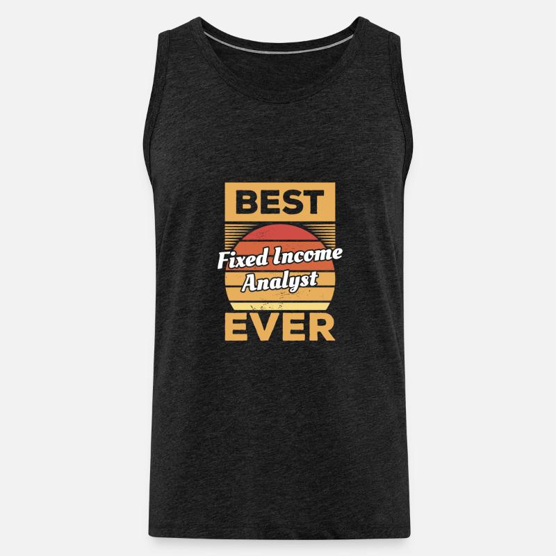 Bester Fixed-Income-Analyst aller Zeiten - Männer Premium Bio Tank Top - Anthrazit