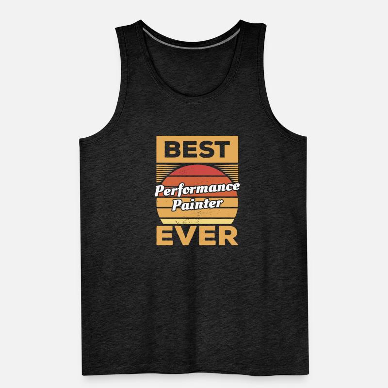 Vintage Best Performance Painter Ever Men's Premium Organic Tank Top