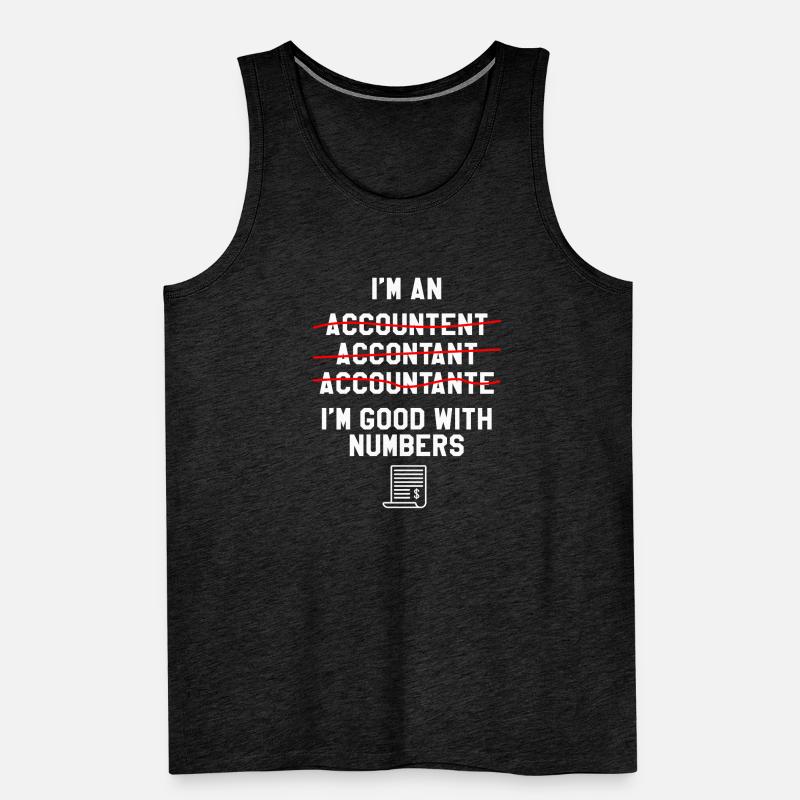 Je suis doué avec les chiffres Comptabilité CPA Comptable Débardeur bio Premium Homme