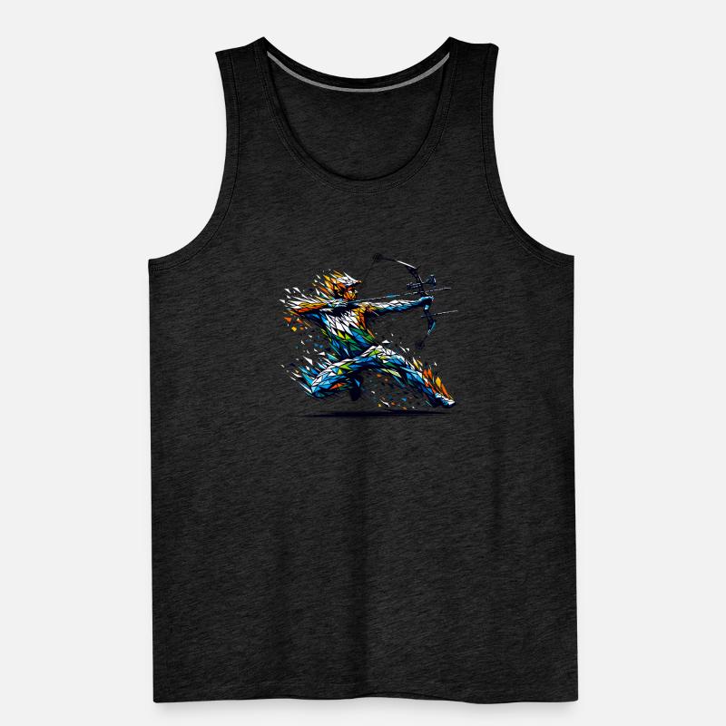 Polygon Art Archer Tir à l’arc Arc Et Flèche Archers Débardeur bio Premium Homme